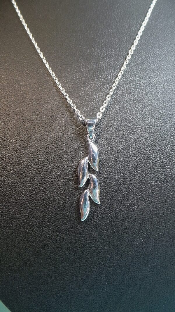 Magical Sterling Silver Falling Leaves Pendant