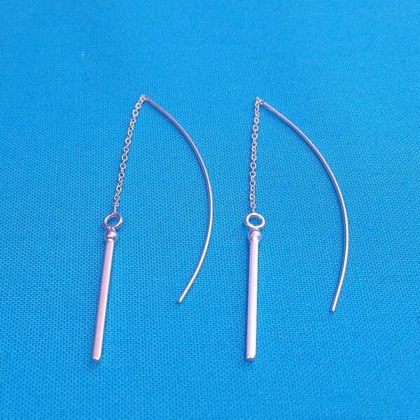 Sterling Silver Contemporary Threader Earrings