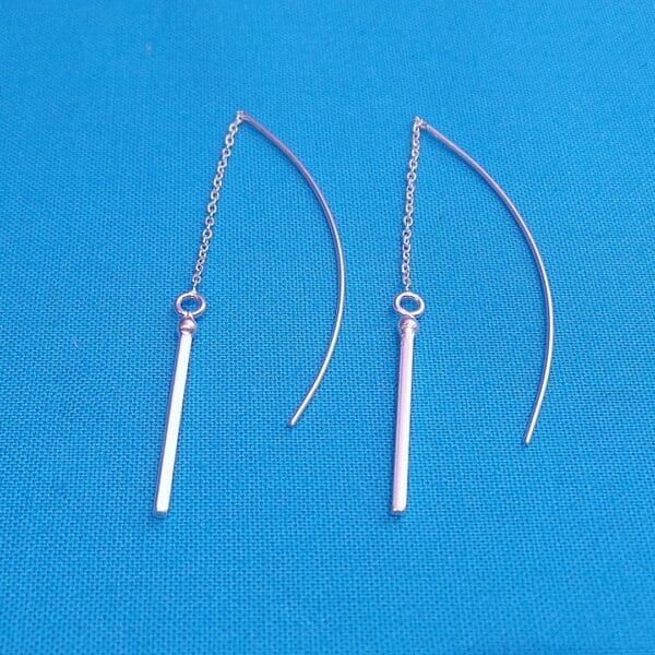 Sterling Silver Contemporary Threader Earrings