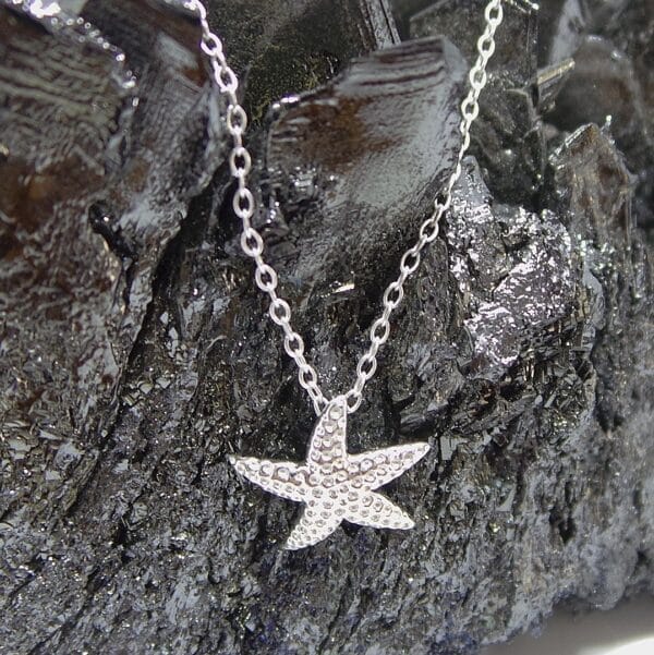 Cute Starfish Sterling Silver Necklace