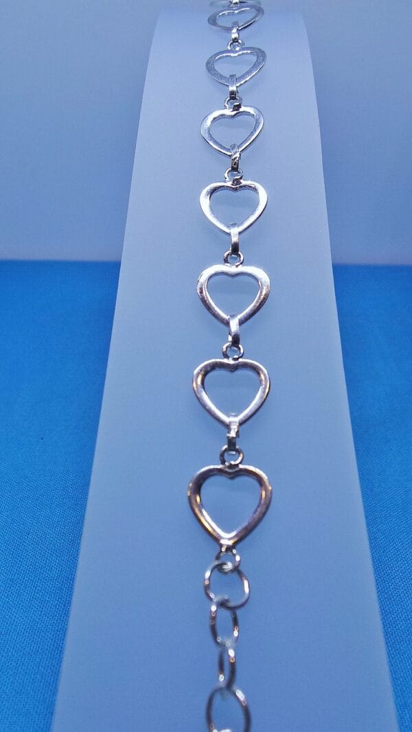 Stunning Silver Love Heart Bracelet