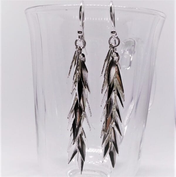 Enchanting Sterling Silver Layered Dangle Earrings