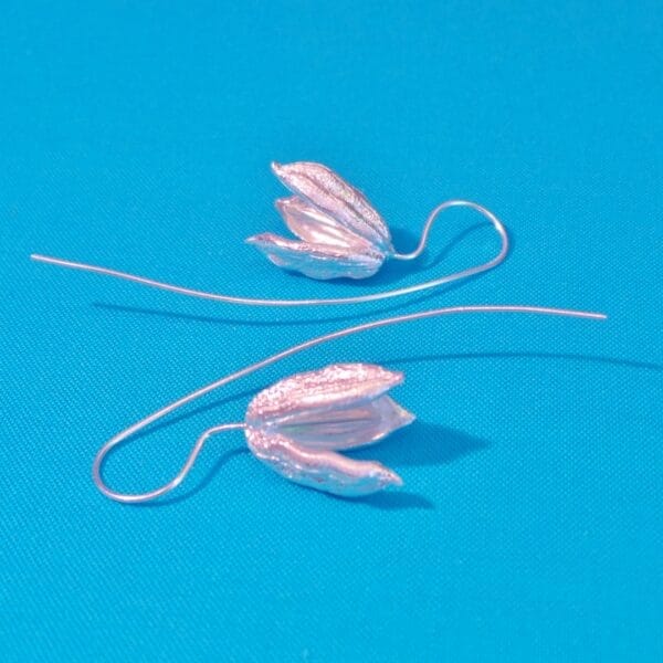 Sumptuous Sterling Silver, Open Flower Earrings