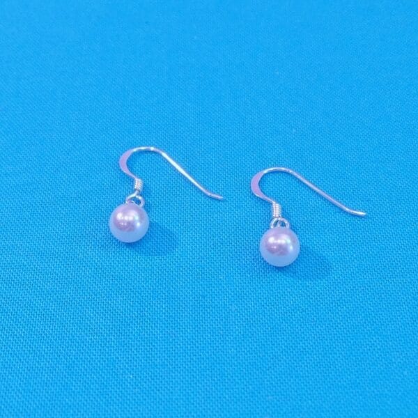 Classical Sterling Silver Pearl Earrings