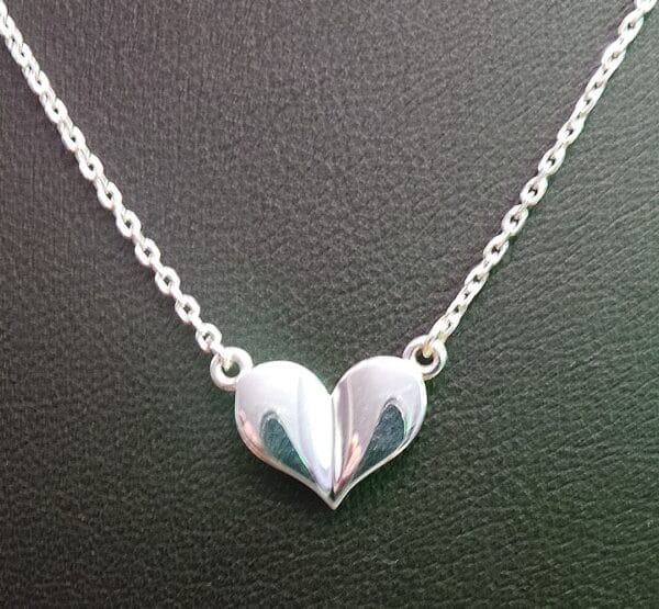 Cute, Sterling Silver, Heart Necklace