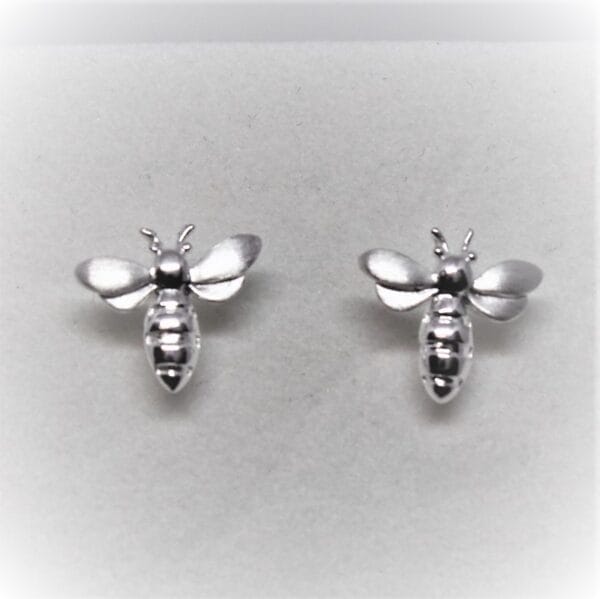 Trending Sterling Silver Bee Stud Earrings