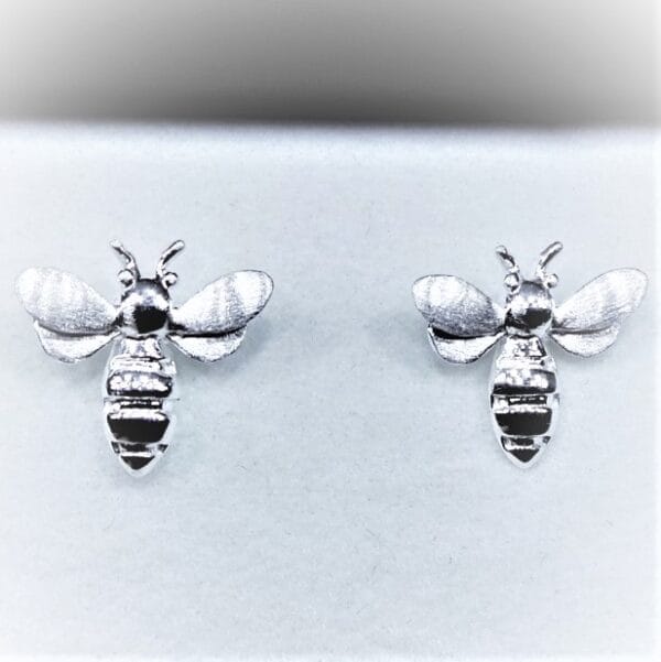 Trending Sterling Silver Bee Stud Earrings