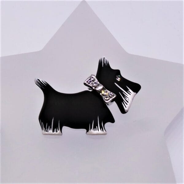 Sweet, Sparkly, Crystal, Westie, Brooch