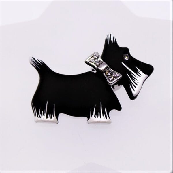 Sweet, Sparkly, Crystal, Westie, Brooch