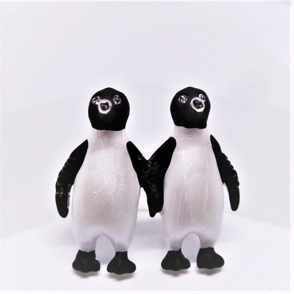 Twin, Sparkly Penguin Brooch