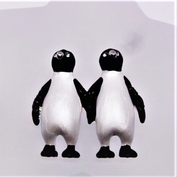 Twin, Sparkly Penguin Brooch