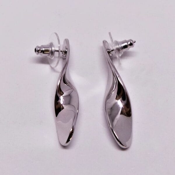 On Trend Classy Rhodium Plated Earrings