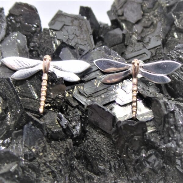 Delightful Davina Dragonfly Silver Earrings