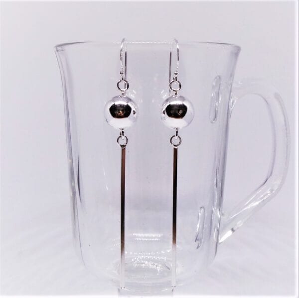 Sterling Silver Marci Long Drop Earrings