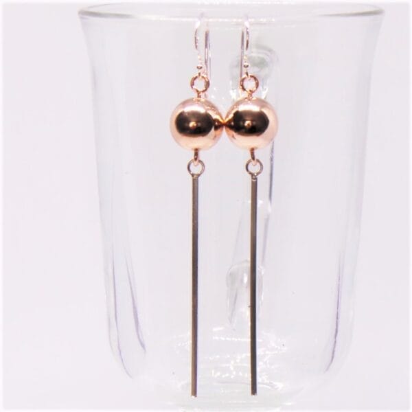 Magical Marci Rose Gold and Silver Drop Earrings