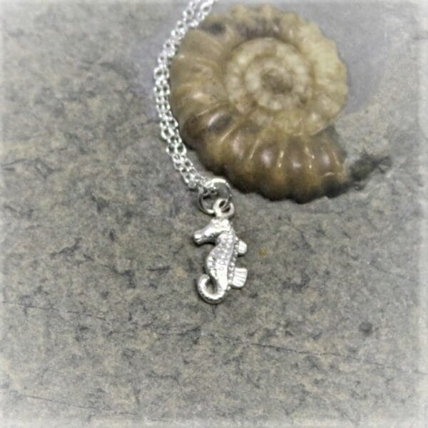 Bijou Sterling Silver Seahorse Necklace