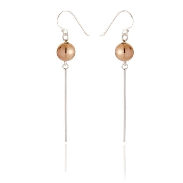 Magical Marci Rose Gold and Silver Drop Earrings