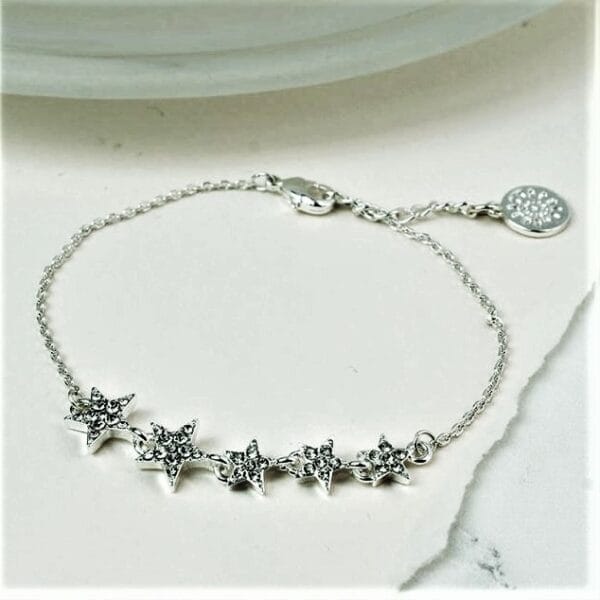 Stunning Sparkling Multi Star Crystal Bracelet