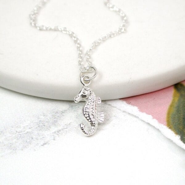 Bijou Sterling Silver Seahorse Necklace